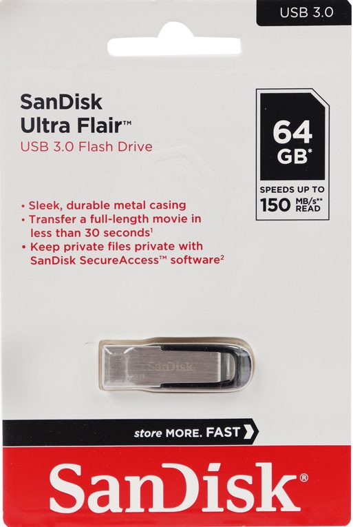 فلش سندیسک Sandisk Flair 64GB — تصویر ۲