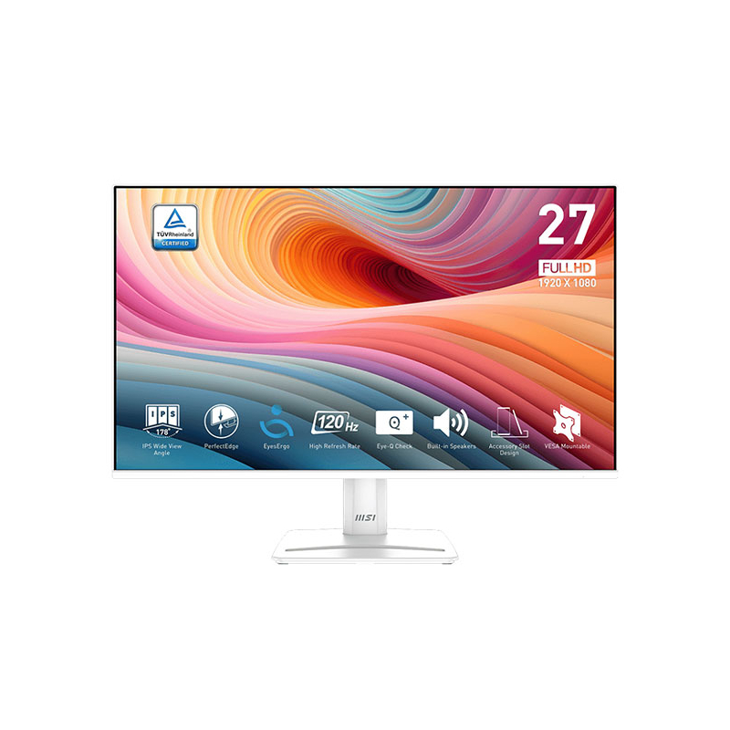 مانیتور ام اس آی سفید 27 اینچ LED MSI PRO MP275W E2 WHITE 27inc IPS