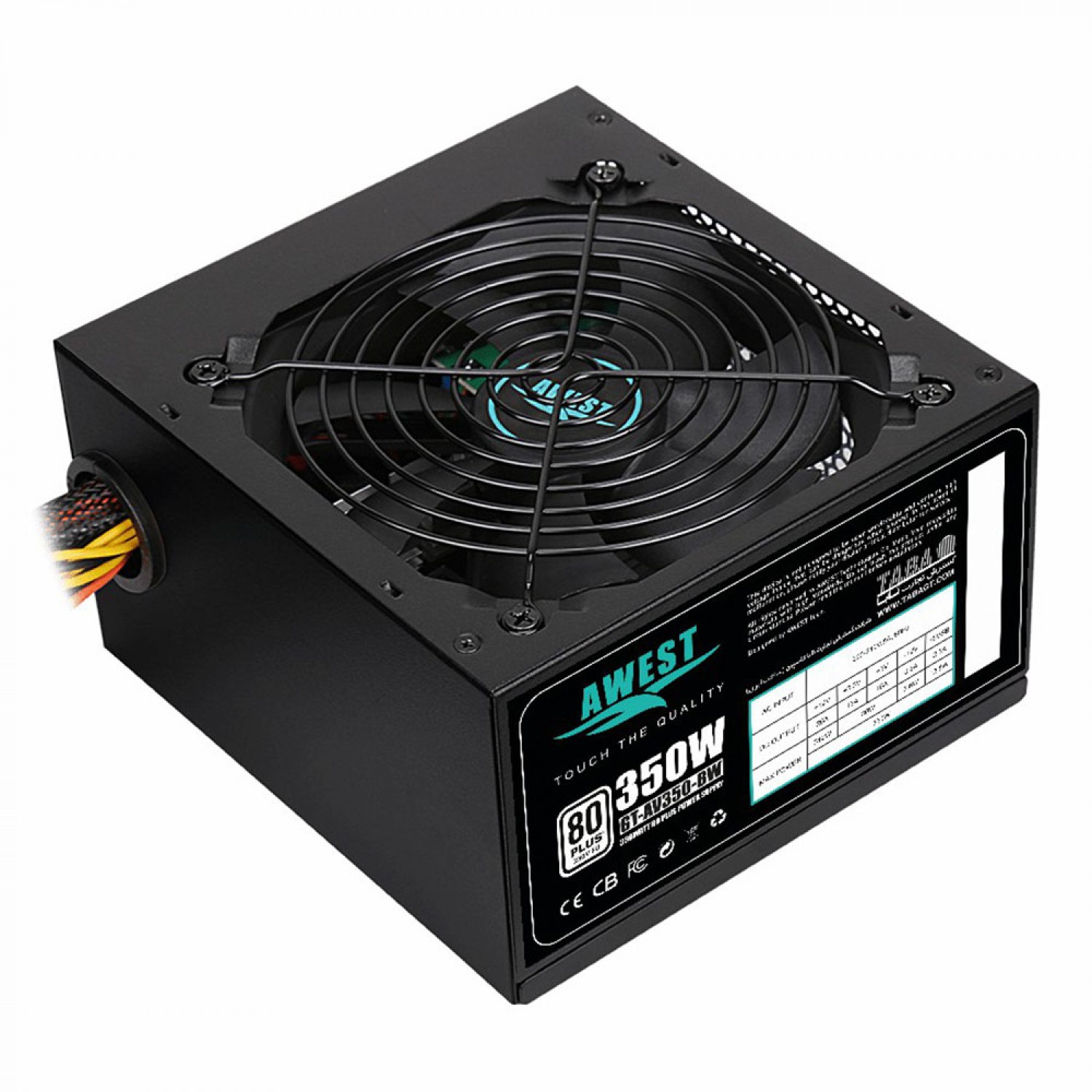 منبع تغذیه اوست POWER AWEST GT-AV350-BW با توان 350 وات