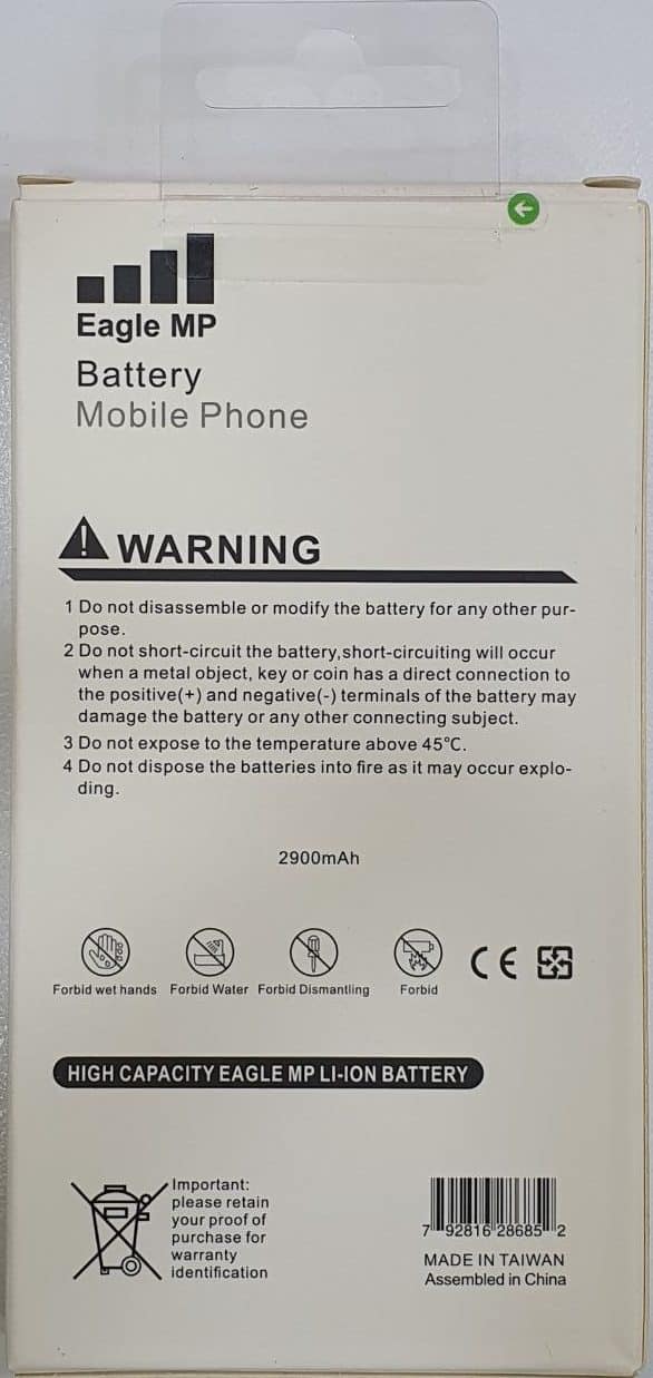باتری اورجینال آیفون 7 پلاس Eagle iPhone 7 plus — تصویر ۳