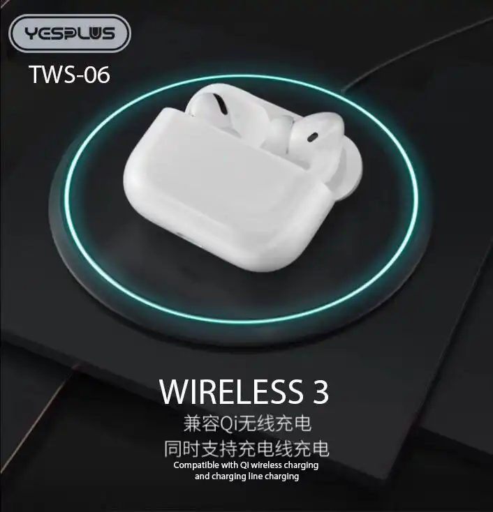 هدفون بلوتوثی یس پلاس مدل TWS-06 Wireless3 — تصویر ۷