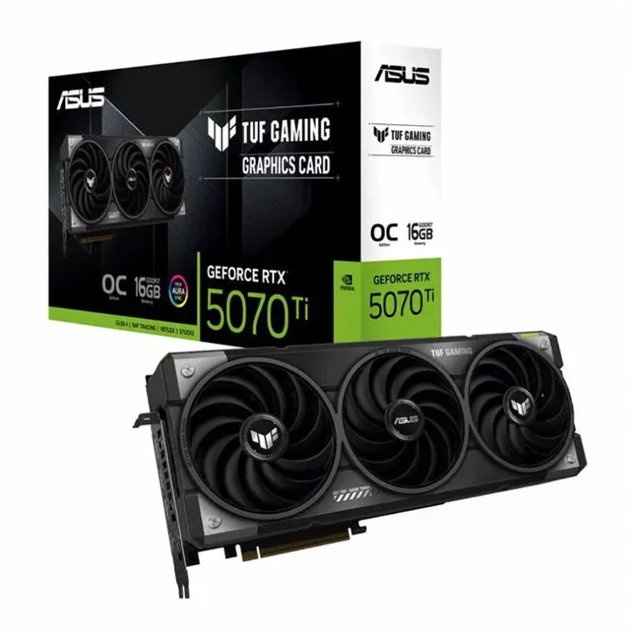 کارت گرافیک ایسوس VGA ASUS TUF Gaming GeForce RTX 5070 Ti 16GB GDDR7 OC Edition