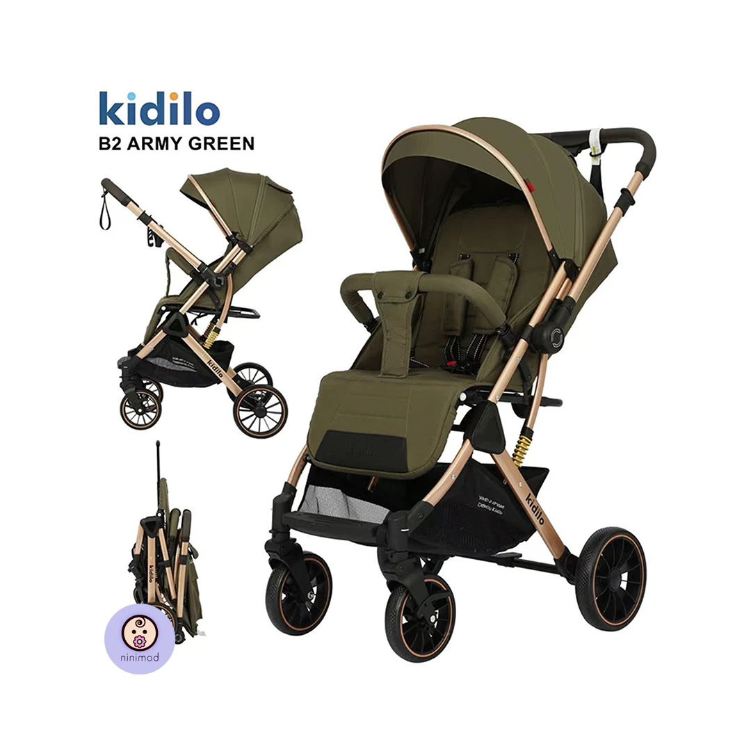 کالسکه مسافرتی چمدانی دسته دو طرفه مدل B2 برند کیدیلو KIDILO — تصویر ۴
