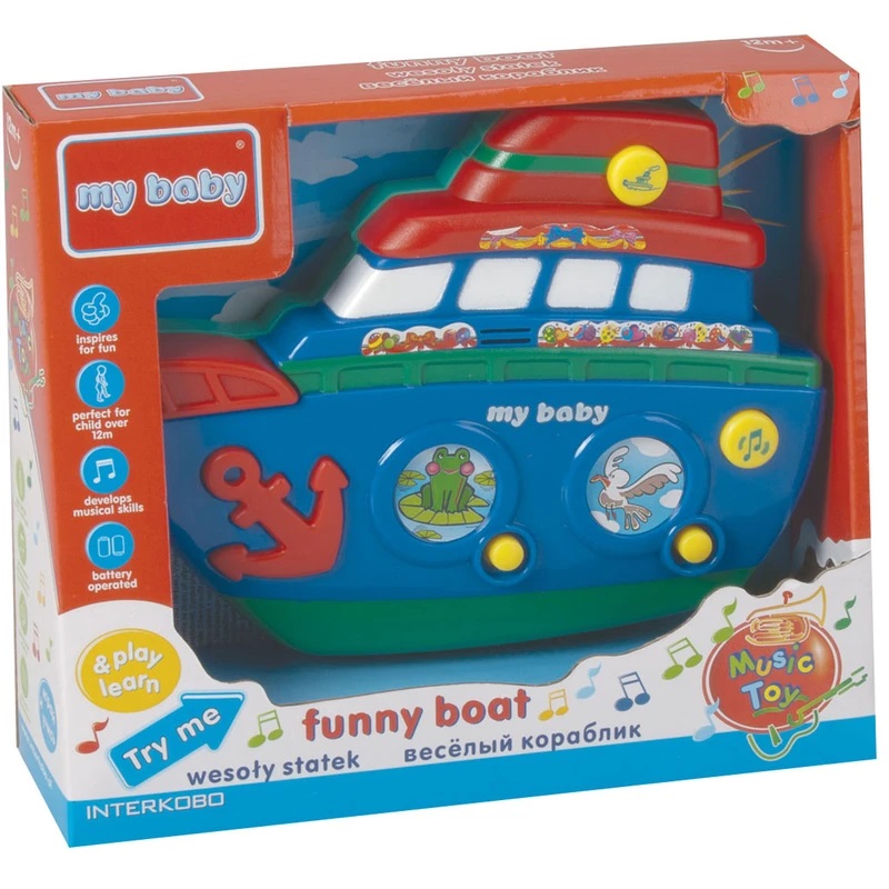 اسباب بازی موزیکال طرح کشتی برند مای بیی تویز خارجی MybabyToys کد Art.24859