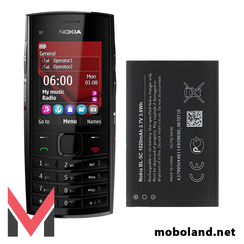 باتری اصلی گوشی نوکیا Nokia X2-02 BL-5C