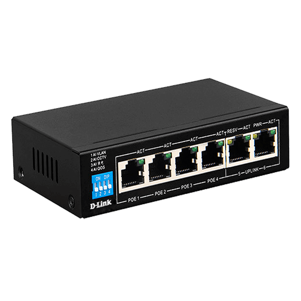 سوییچ شبکه 6 پورت دی لینک DGS-F1006P — تصویر ۳