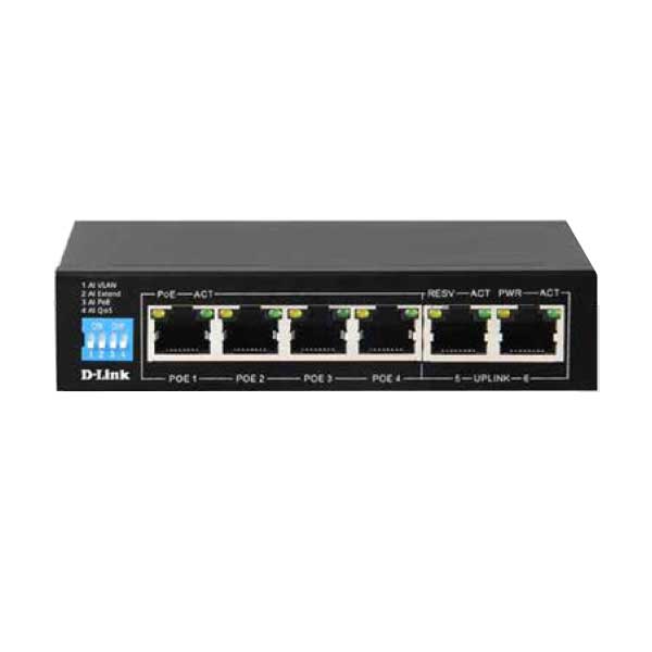 سوییچ شبکه 6 پورت دی لینک DGS-F1006P — تصویر ۴