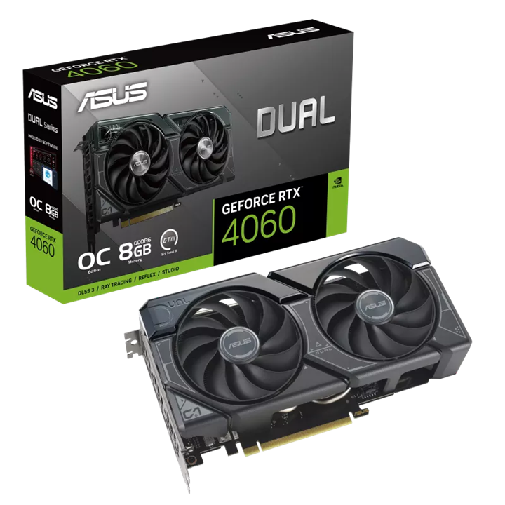 کارت گرافیک ایسوس ASUS 8GB Graphics Card VGA Dual GeForce RTX™ 4060 OC Edition