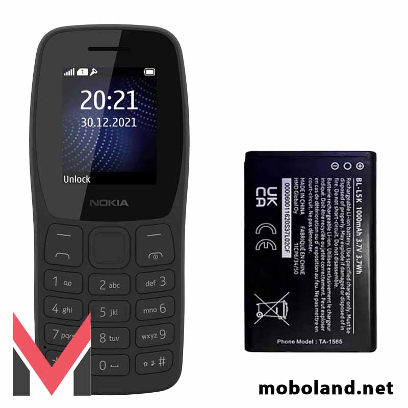 باتری اصلی گوشی نوکیا Nokia 105 Plus 2022 BL-L5K