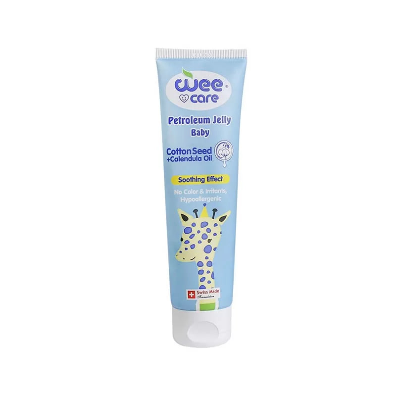 وازلین ژله ای کودک وی کر 100 گرمی حاوی روغن پنبه wecare