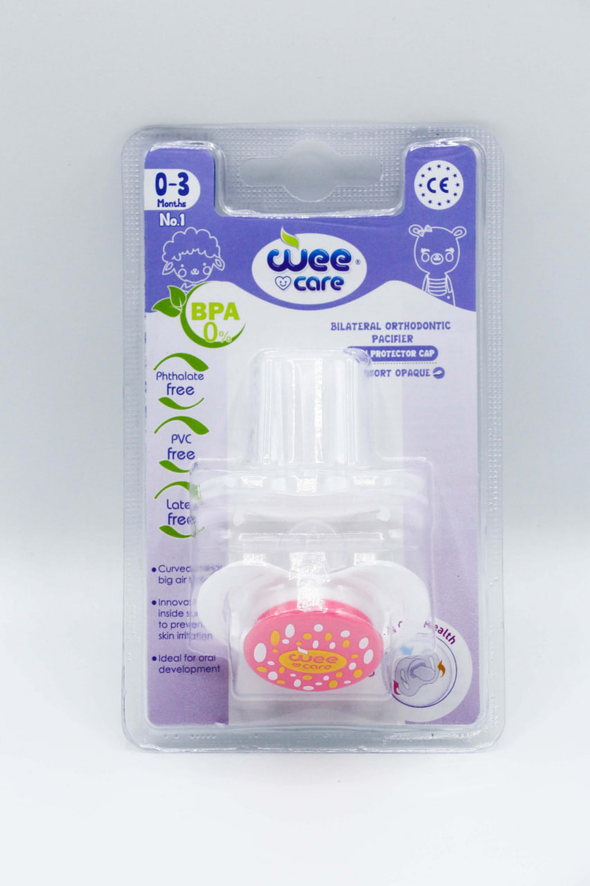 پستانک بادامی ( دو طرفه ارتودنسی) +0 ماه P146 وی کر weecare — تصویر ۲