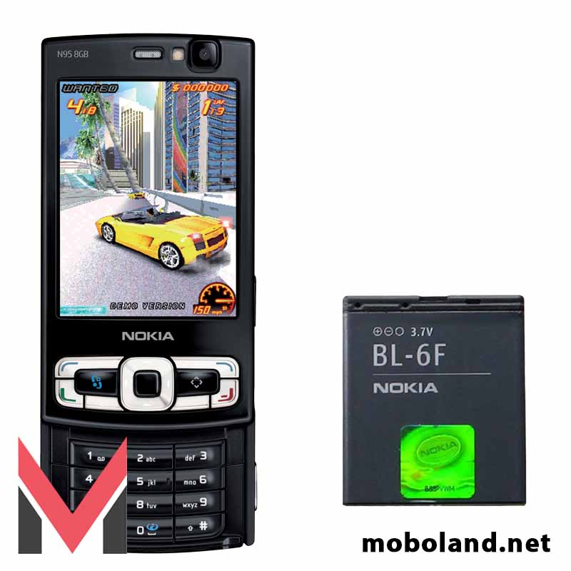 باتری اصلی گوشی نوکیا Nokia N95 8GB BL-6F — تصویر ۲