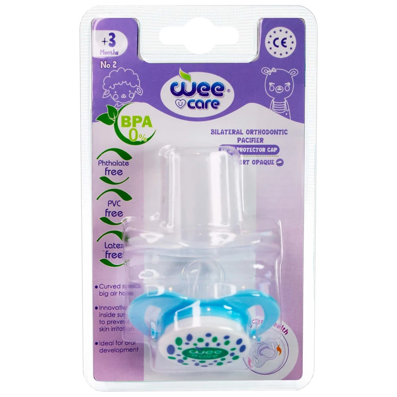 پستانک بادامی ( دو طرفه ارتودنسی) +3 ماه P147 وی کر weecare