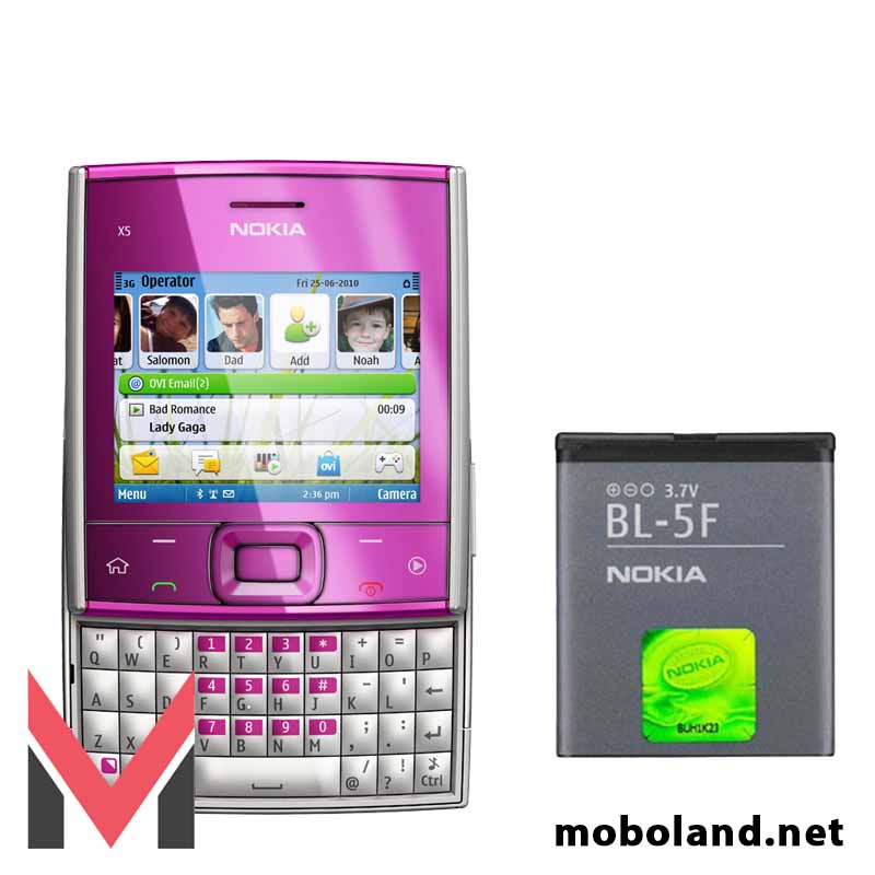 باتری اصلی گوشی نوکیا Nokia X5-01 BL-5F