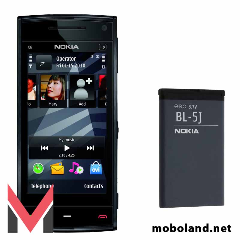 باتری اصلی گوشی نوکیا Nokia X6 BL-5J