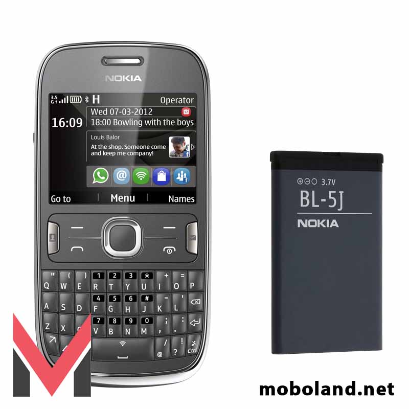 باتری اصلی گوشی نوکیا Nokia Asha 302 BL-5J — تصویر ۲
