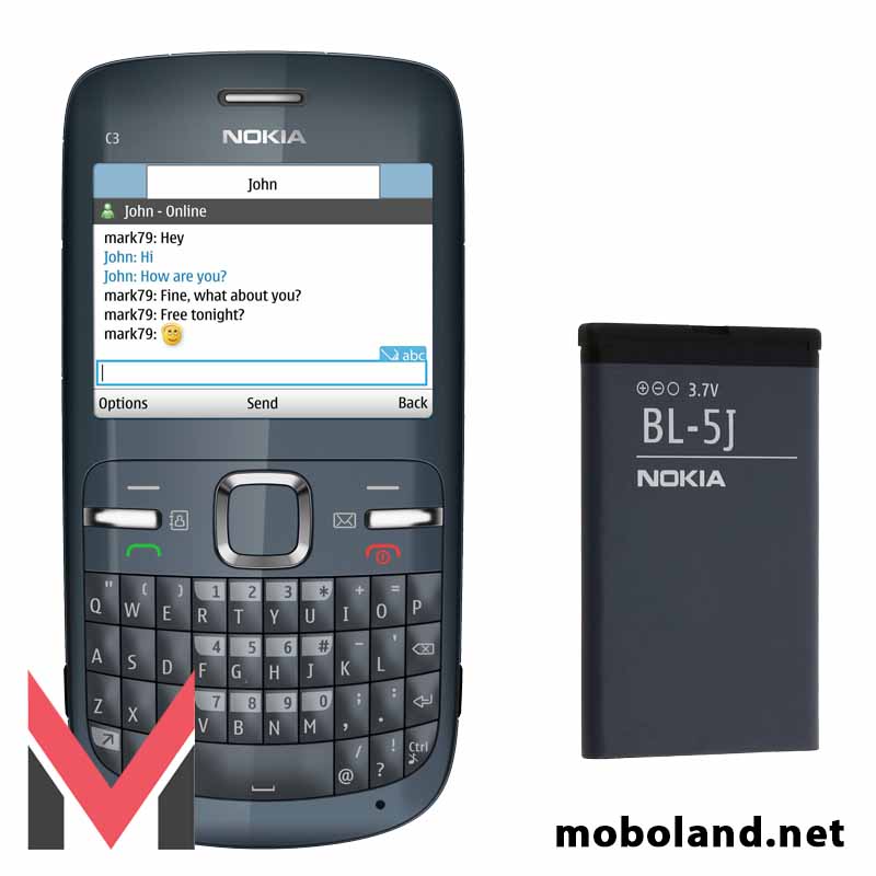 باتری اصلی گوشی نوکیا Nokia C3-00 BL-5J