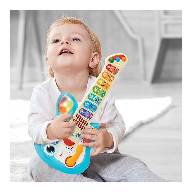 گیتار لمسی آموزشی آبی وین فاین winfun کد 230802 — تصویر ۴