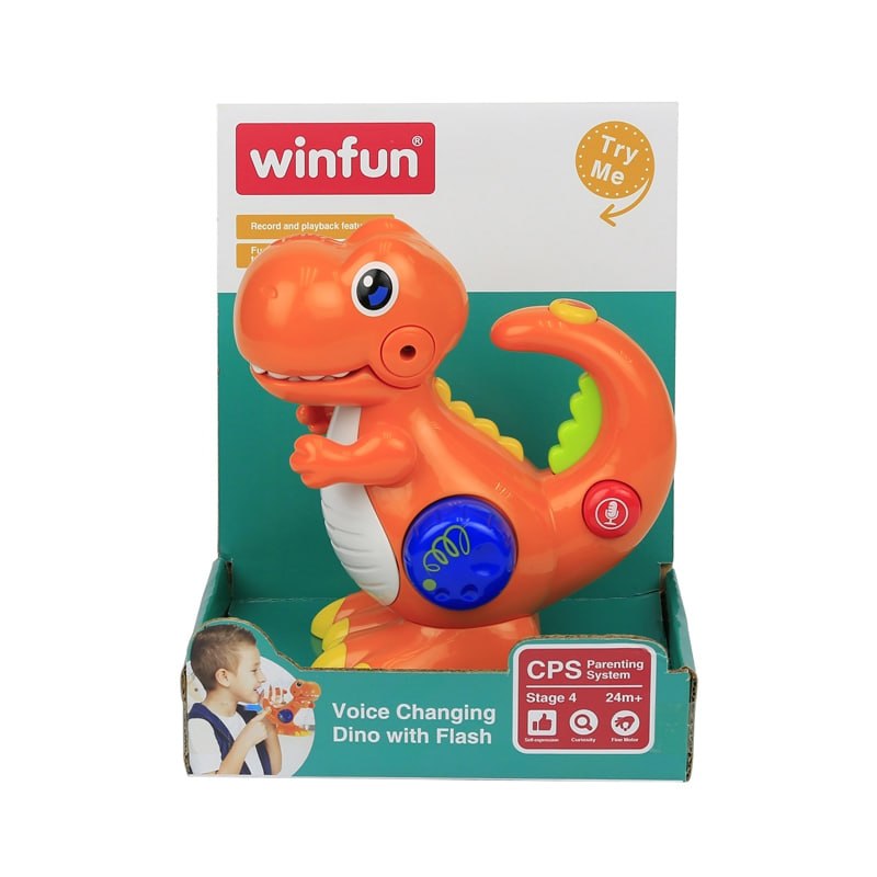 دایناسور چشمک‌زن تغییر صدا وین فاین winfun کد 002400