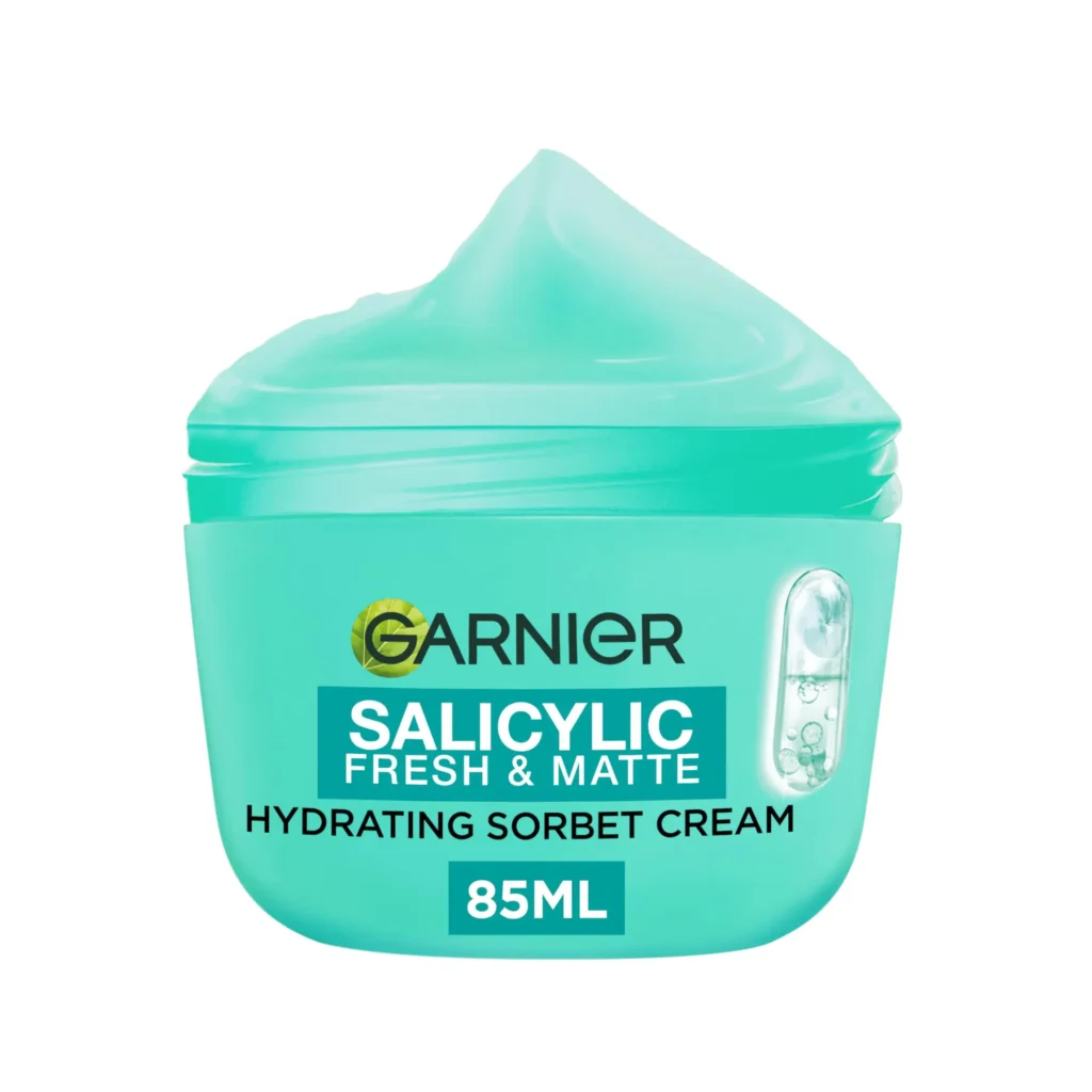 کرم آبرسان و لایه بردار سالیسیلیک اسید گارنیر Garnier مدل Fresh & Matte حجم 85 میل — تصویر ۴