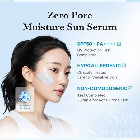 ضد آفتاب آبرسان و کنترل منافذ مدی کیوب Medicube مدل Zero Pore MOISTURE Sun Serum حجم 50 میل — تصویر ۶