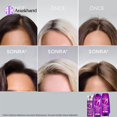 شامپو حجم دهنده مو لورال Loreal مدل کلاژن لیفتر Collagen Lifter حجم 300 میل — تصویر ۶