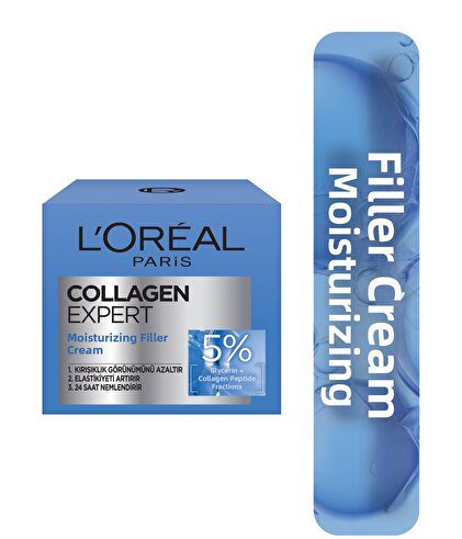 کرم کلاژن ساز حرفه ای لورال Collagen Expert با خاصیت ضد چروک و رطوبت رسانی حجم 50 میل