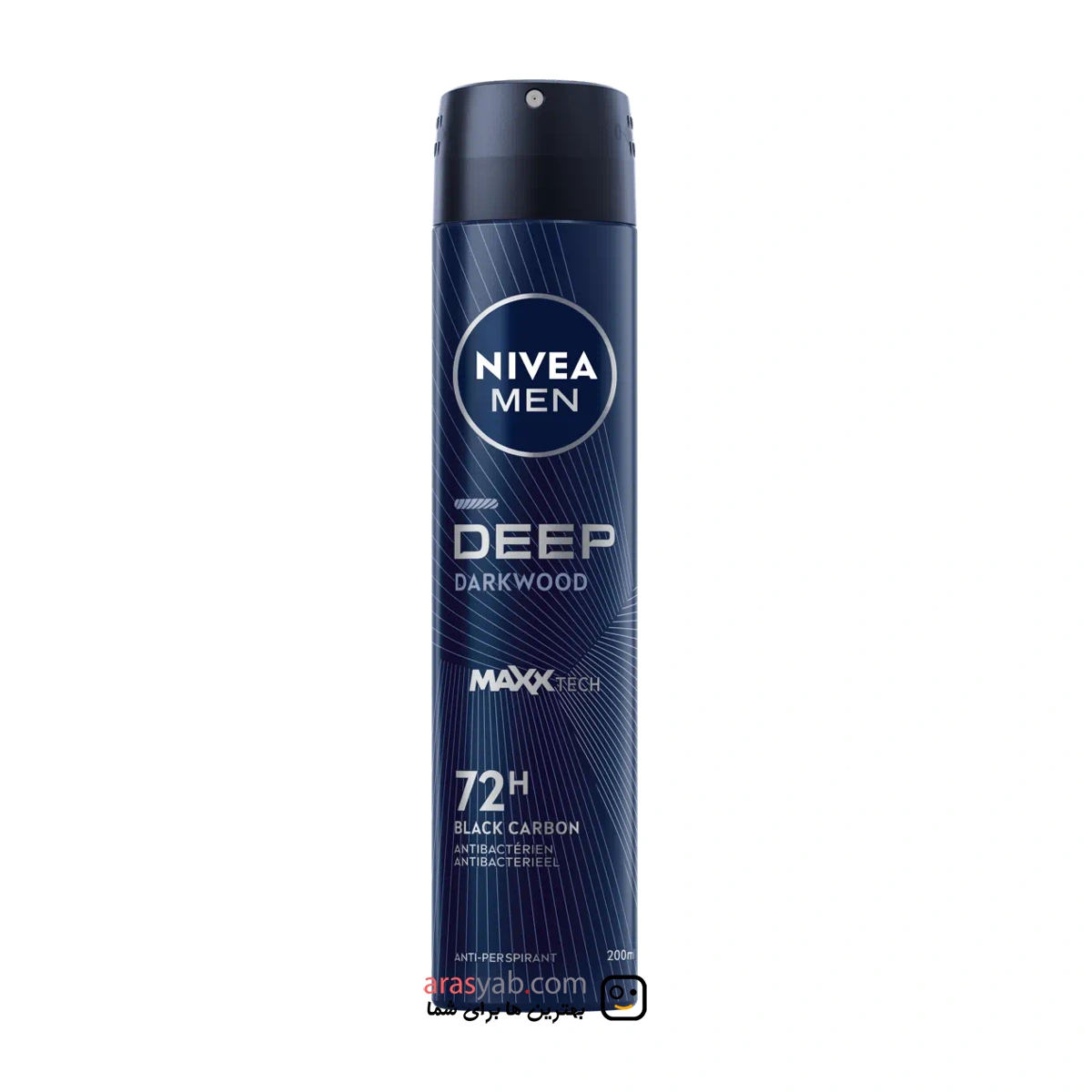 اسپری ضد تعریق بلک کربن مردانه نیوا Nivea مدل Deep Dark Wood حجم 200 میل — تصویر ۲