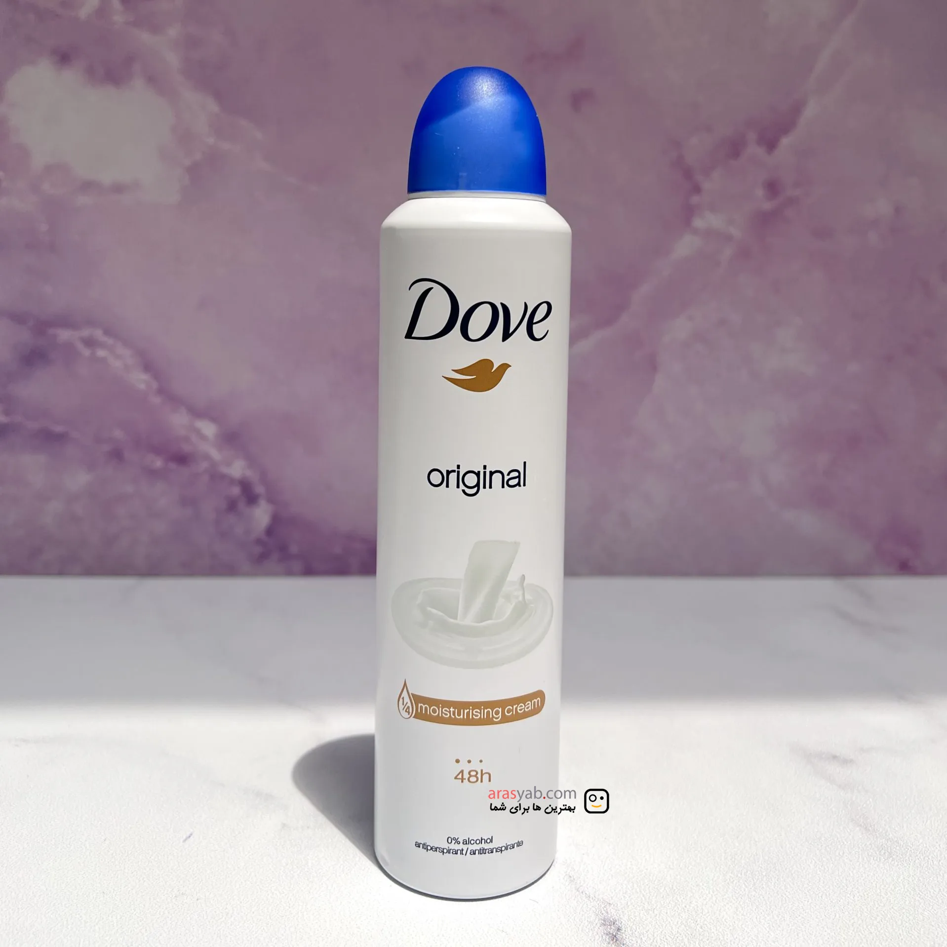 اسپری ضد تعریق زنانه شیری داو DOVE مدل اورجینال Original حجم 250 میل — تصویر ۳
