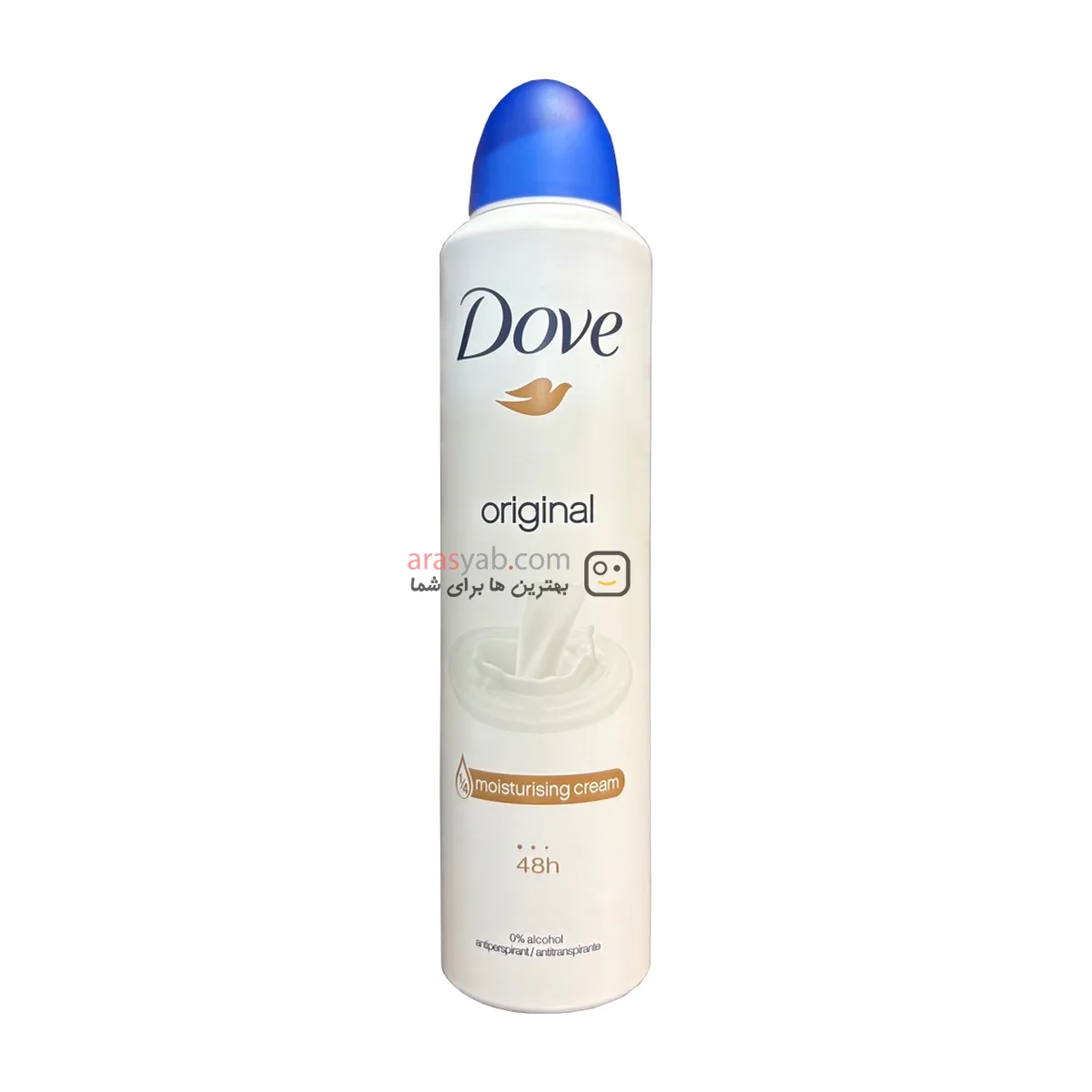 اسپری ضد تعریق زنانه شیری داو DOVE مدل اورجینال Original حجم 250 میل