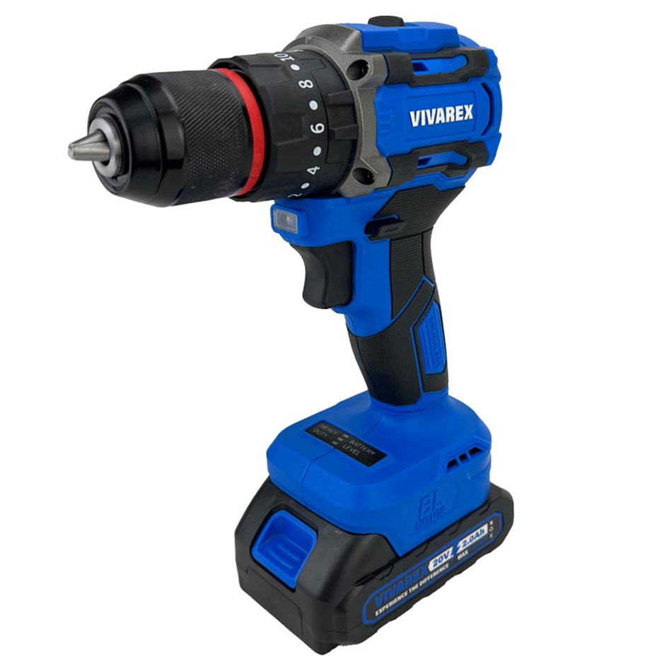 دریل پیچ گوشتی چکشی شارژی براشلس ویوارکس 20 ولت مدل VR2010V-IBL