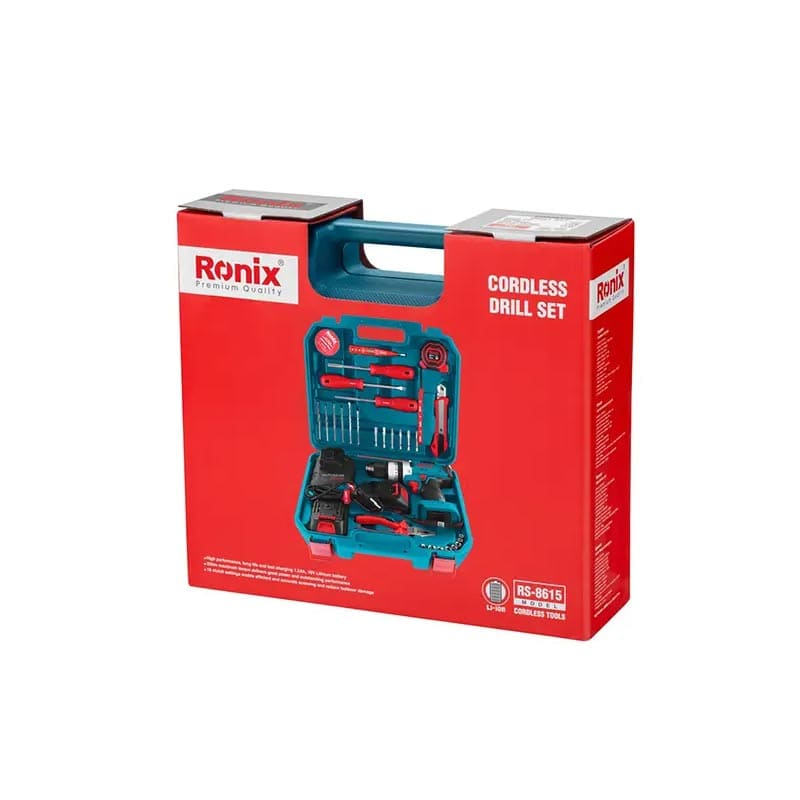 کیت دریل شارژی RS-8615 رونیکس (33 پارچه) — تصویر ۳