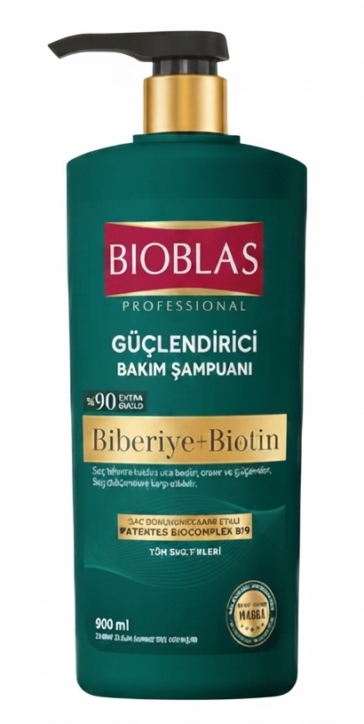 شامپو تقویت کننده و ضدریزش بیوبلاس Bioblas حاوی عصاره رزماری و بیوتین حجم 900 میل — تصویر ۴