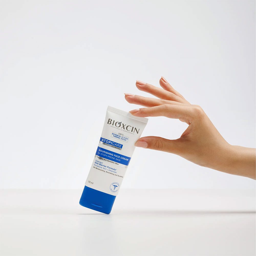 کرم صورت مغذی بیوکسین Bioxcin مدل آتوپیک برای پوستهای خیلی خشک و حساس حجم 50 میل — تصویر ۸