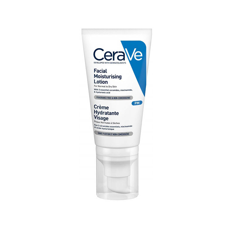 ضدآفتاب و مرطوب کننده سراوی Cerave حجم 52 میل | حاوی سرامید، نیاسینامید، هیالورونیک اسید — تصویر ۲