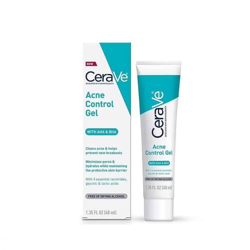 ژل ضد جوش و آبرسان سراوی CeraVe حجم 40 میل | لایه بردار و کوچک کننده منافذ، حاوی AHA/BHA