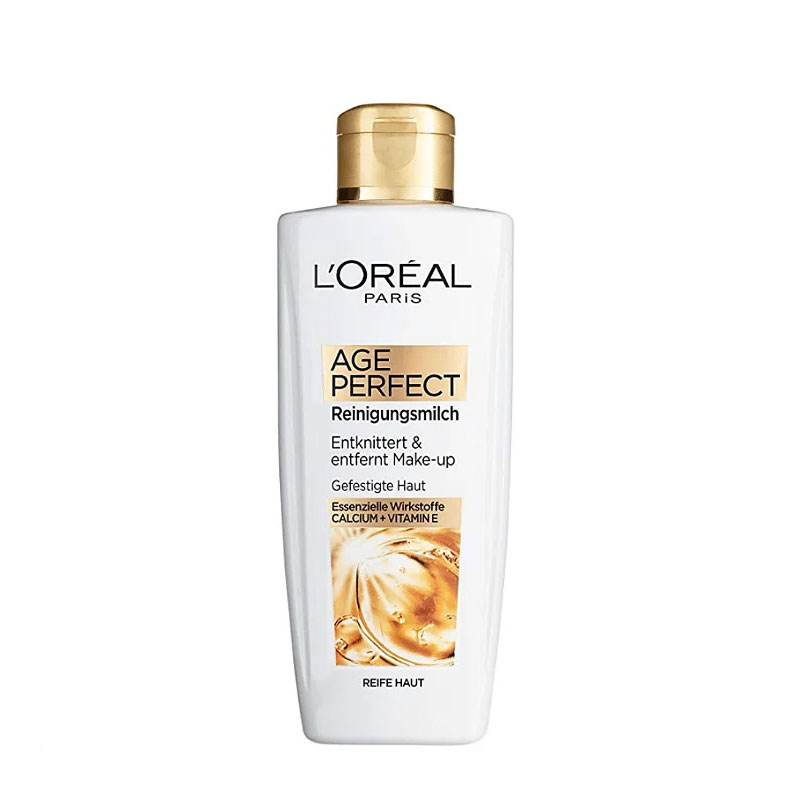 شیر پاک کن صورت لورال سری ایج پرفکت Age Perfect حجم 200 میلی Loreal حاوی ویتامین C