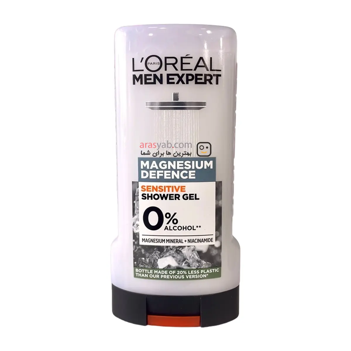 ژل دوش مردانه لورال حساس Sensitive مدل Magnesium Defence حجم 300 میل