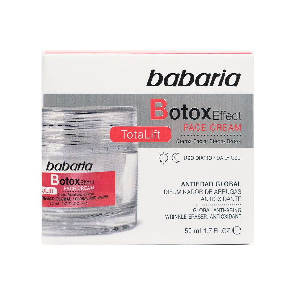 کرم بوتاکس باباریا Babaria ضد چروک و لیفت صورت مدل بوتاکس افکت Botox Effect حجم 50 میل — تصویر ۴