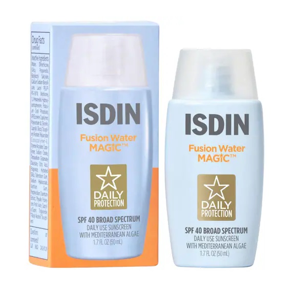 ضد آفتاب فیوژن واتر مجیک ایزدن ISDIN بی رنگ با spf50 حجم 50 میل — تصویر ۸