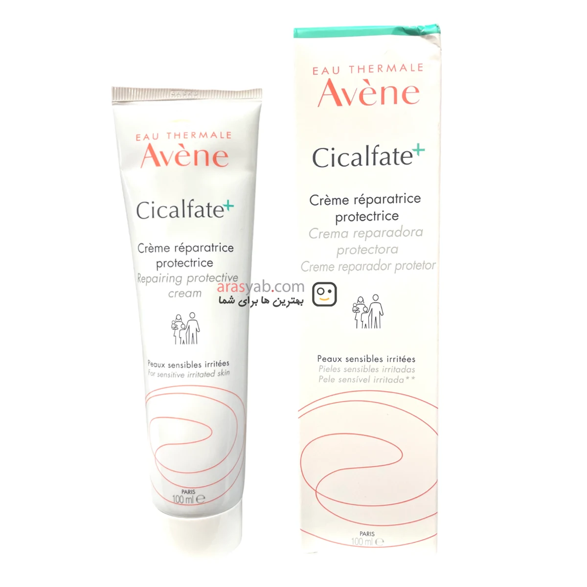 کرم ترمیم کننده پوست سیکالفیت پلاس اون AVENE اصل مدل Cicalfate+ حجم 100 میل