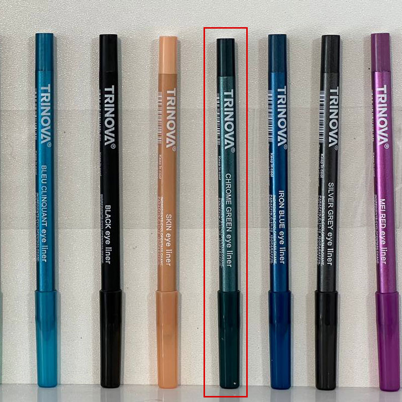 مداد چشم رنگ سبز کروم ترینوا ترکیه مدل Chrome green eye liner