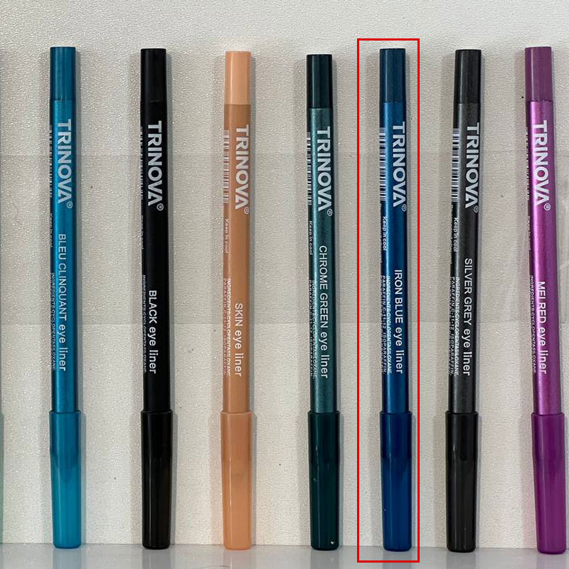 مداد چشم رنگ ابی اهنی ترینوا ترکیه مدل Iron blue eye liner