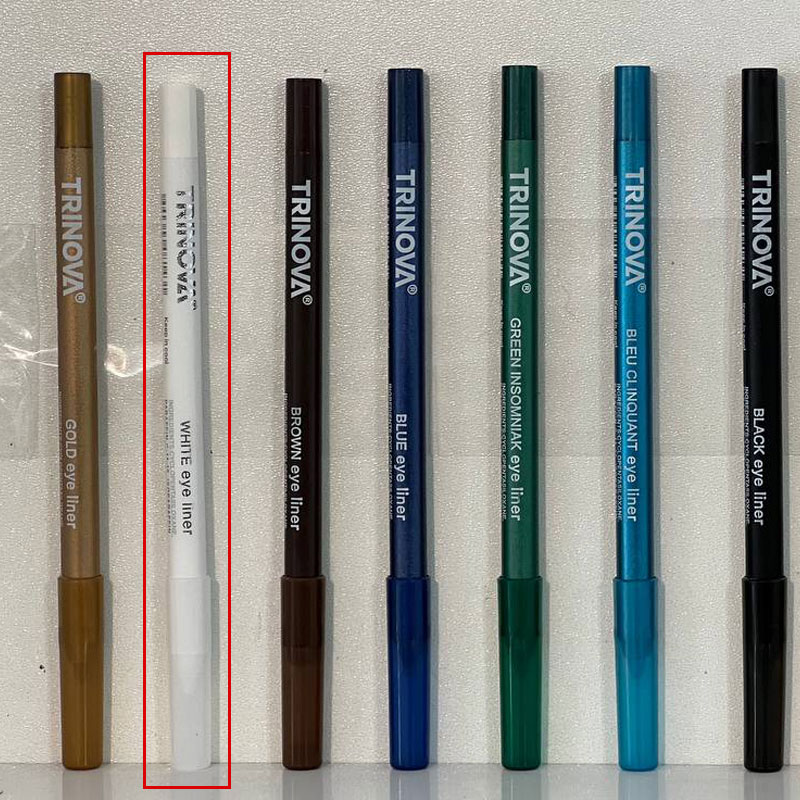 مداد چشم رنگ سفید ترینوا ترکیه مدل white eye liner