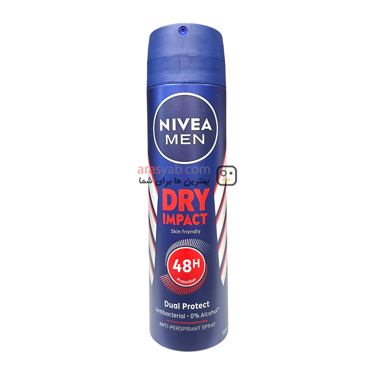اسپری ضد تعریق بدون الکل نیوآ NIVEA مردانه مدل DRY IMPACT حجم 150 میل — تصویر ۲