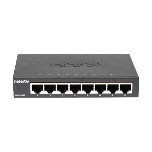 سوئیچ غیرمدیریتی 8 پورت گیگابیتی نتربیت مدل NGS-1008A