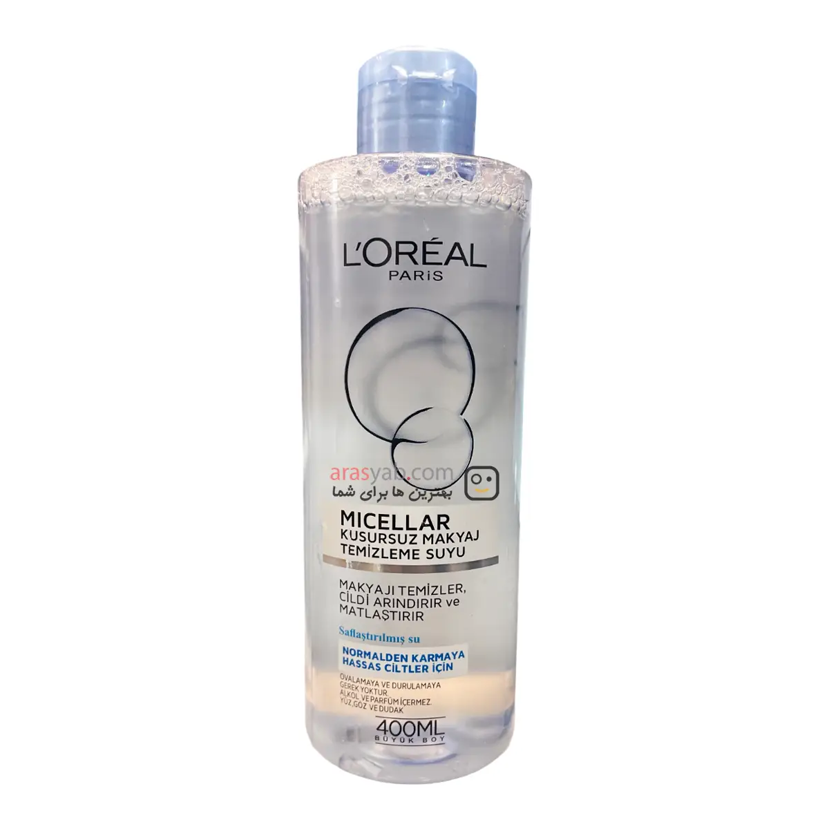 میسلار واتر لورال Loreal برای پوست معمولی تا مختلط و حساس حجم 400 میلی