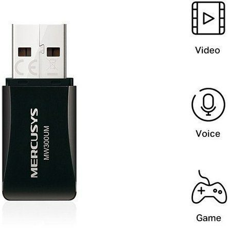 کارت شبکه USB بی سیم مرکوسیس مدل MW300UM — تصویر ۵