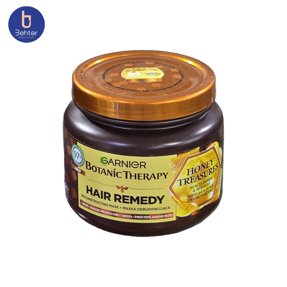 ماسک موی عصاره عسل گارنیر garnier بوتانیک تراپی مدل Honey Treasures حجم 340 میل — تصویر ۶