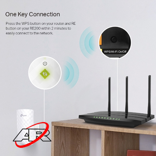 توسعه دهنده برد WiFi تی لینک مدل RE200 AC750 — تصویر ۵